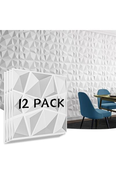 Generic Decorative 3D Wall Panels in Diamond Design, PVC 3D Wall Panel Diamon...