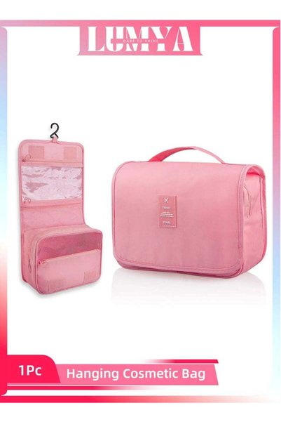 Lumya Hanging Toiletry Bag for Travel, Large Capacity Makeup Organizer with H...