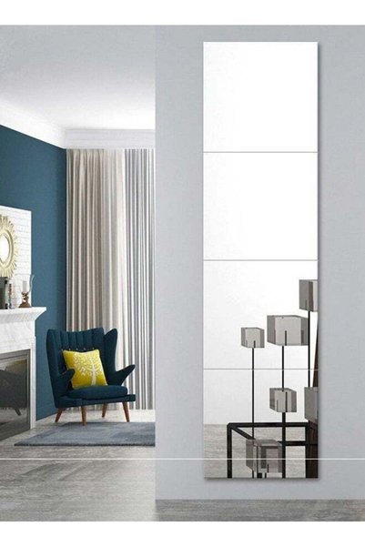 CITYRIYA LONG CityRiya-مرآة كاملة الطول 22X22 سم × 4 قطع، مرآة تزيين مقاومة ل...