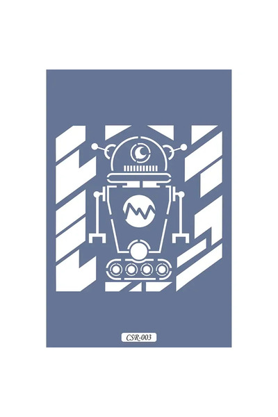 Cadence Boya Cute Robots Children's Stencil 25X25Cm Csr03