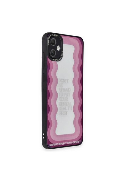Ethab Ticaret GLB-STL41414، غطاء جلدي لهاتف iPhone 17 Pro، مزين برسومات "سارة...