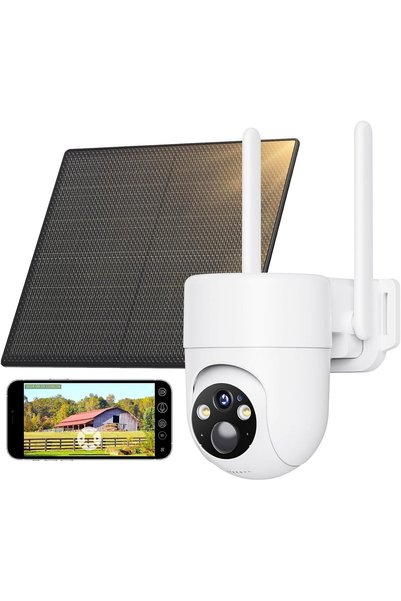Generic 2K Hd Outdoor Security Camera with Ptz Function, Wireless Outdoor Sol...