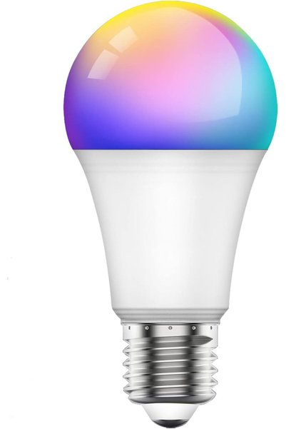 Generic مصباح LED ذكي يعمل بتقنية واي فاي من أليكسا، E27، تحكم عن بعد بالألوا...