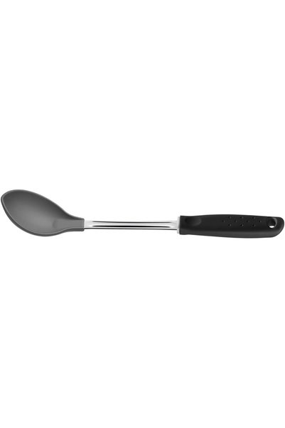 Generic Utilita Gray Nylon Serving Spoon with Stainless Steel Shank and Black...