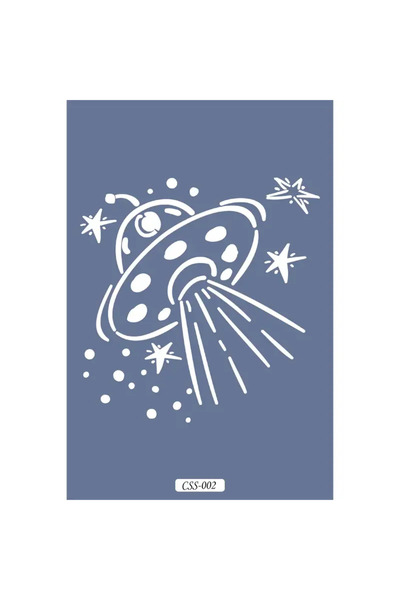 Cadence Boya Ufo Figure Children's Stencil 15X15Cm Css02