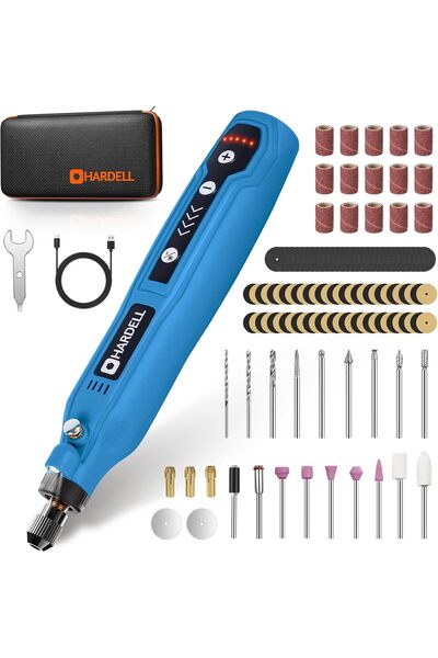 Generic 3.7V Rotary Tool Kit, 5-Speed Mini Cordless with 69 Accessories