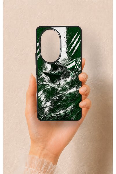 Vip Case Honor 200 Pro 5g Compatible Green Crocodile-Patterned Silicone Case.