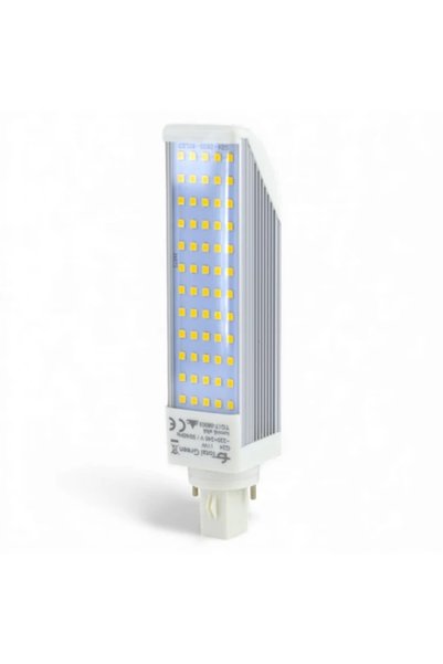 OEM Bec LED 4LED PL-G24-Round-60xSMD5050, 11W, 3000K alb cald