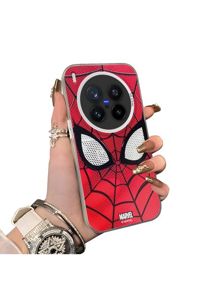 Hontinga Vivo X300 Pro Compatible Silicone Hard-Edge Back Case with Spider-Ma...
