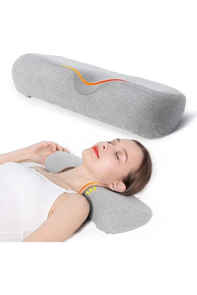 Generic وسادة سرير مصنوعة من مادة الميموري فوم، مصممة للنوم، وتوفر دعمًا للرق...