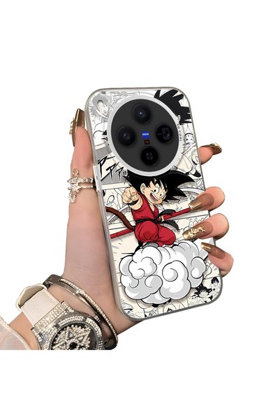 Hontinga Vivo X300 Compatible Silicone Hard-Edge Back Case with Goku Design—R...