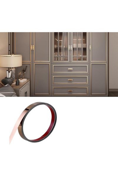 Generic Gold Wall Decorative Strips Stainless Steel Peel And Stick Mirror Dec...