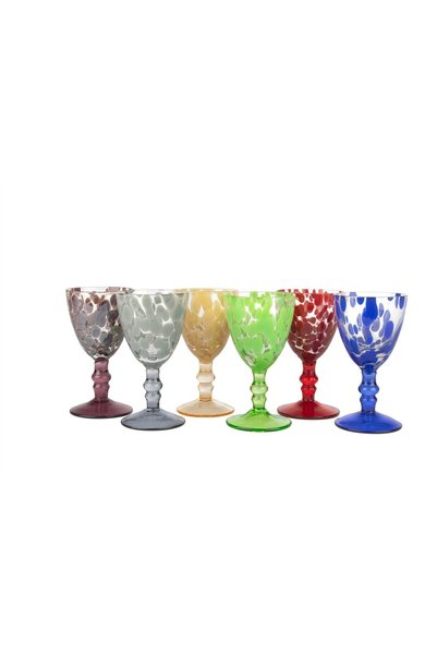 Mikasa Moor Polka Set of 6 Coffee Side Glasses, 60 ml