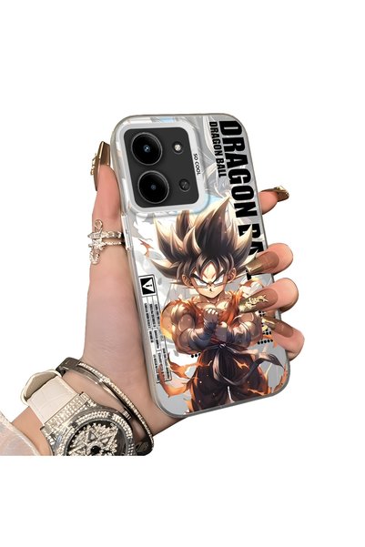 Hontinga Redmi 15C 4G-Compatible Silicone Hard-Edge Back Case with Dragon Bal...