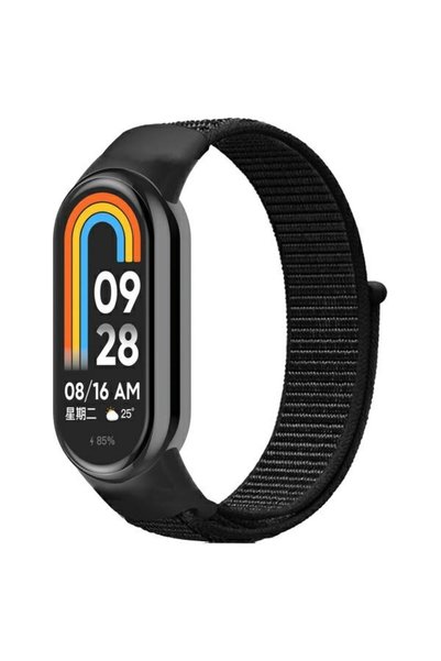 Beline Curea pentru Mi Band 9 8, curea sportivă de fitness din nailon tip buclă