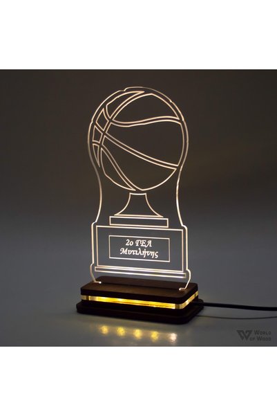 Generic Brand Φωτιστικό LED "Κύπελλο Μπάσκετ" W00935 Πολύχρωμο