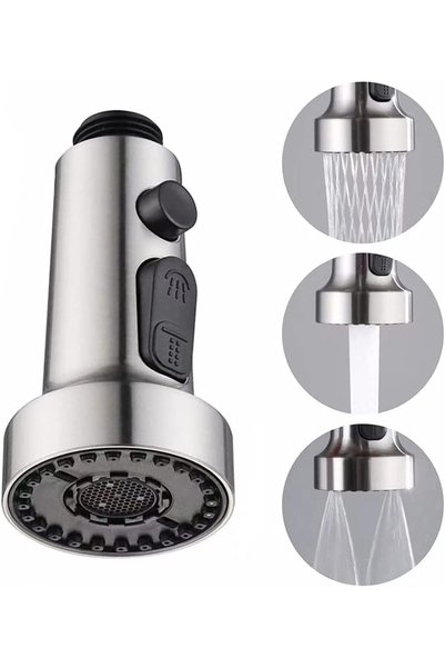 Generic Kitchen Sink Taps, 3 Function Kitchen Tap Spray Head Replacement Part...