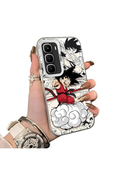 Hontinga Infinix Hot 60 Pro Plus Compatible Silicone Hard-Edge Back Case with...