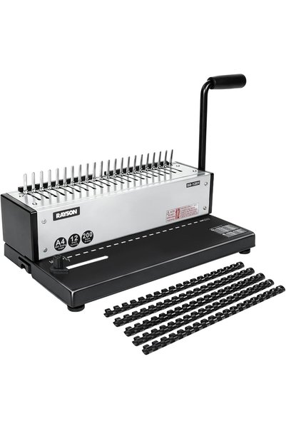 Generic SD-1201 Comb Binding Machine, 200-Sheet Capacity, 21-Hole