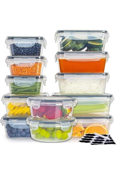 Winsoyya 12Pcs Food Storage Containers Set, Food Storage Containers with Airt...