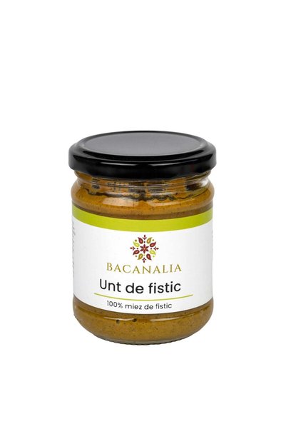 Bacanalia Unt de fistic 100% FĂRĂ ZAHĂR adăugat 170 gr