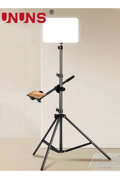 UNUNS مصباح فيديو LED مقاس 12 بوصة، مع تحكم في درجة حرارة اللون وخاصية التعتي...