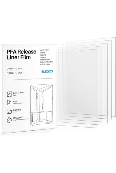 Generic 5 قطع من بطانة PFA مقاس 273 * 176 مم، بسماكة 0.127 مم