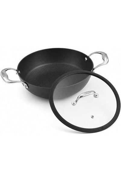 Generic Ferona Lightweight Cast Iron Kadai - 2.5 L, 26 cm | No Seasoning Requ...