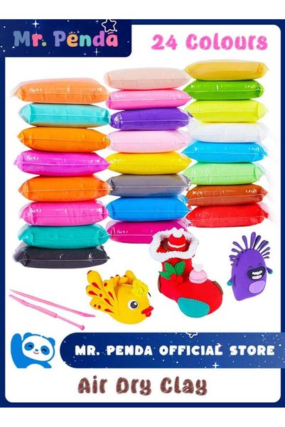 Mr. Penda 36 Colors DIY Plasticine, Air Dry Clay, Super Light DIY Soft Creati...