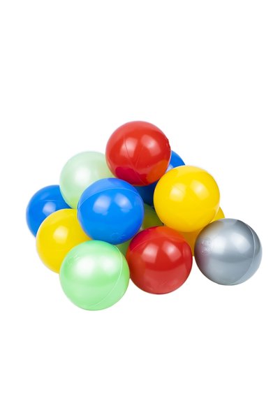Robentoys Bile de plastic, 7 cm, 40 buc/pungă