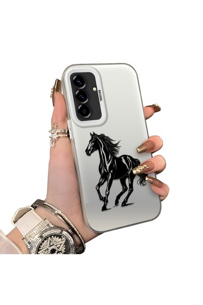 Hontinga Samsung Galaxy A36 Compatible Silicone Hard-Edge Back Case with Patt...
