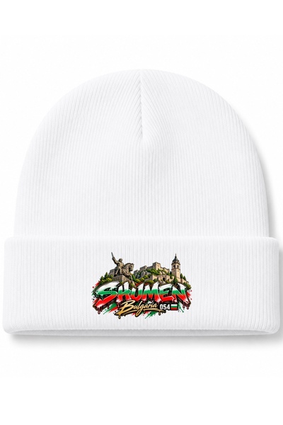 Rabona Fashion Shumen, Bulgaria 054 – Heritage Landmarks Graffiti Graphic Beanie