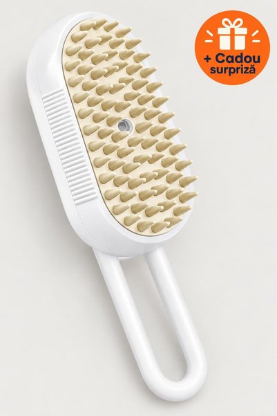 OferteTop Perie cu Vapori pentru Pisici și Câini, 3 în 1, Peri din Silicon, R...
