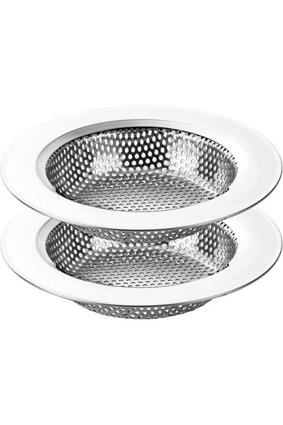 Generic 2pcs Stainless Steel Kitchen Sink Strainer Removable Heavy-Duty Drain...