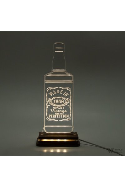 Generic Brand Φωτιστικό LED "Jack Bottle Made In.." W00531 Πολύχρωμο