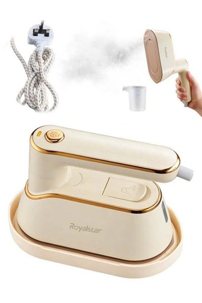 Royalstar مكواة بخار قابلة للطي بقوة 1200 واط، تسخين سريع خلال 30 ثانية، للكي...