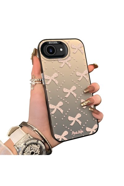 Hontinga غطاء هاتف سيليكوني بتصميم ربطة عنق، متوافق مع iPhone 16e، ذو حواف صل...
