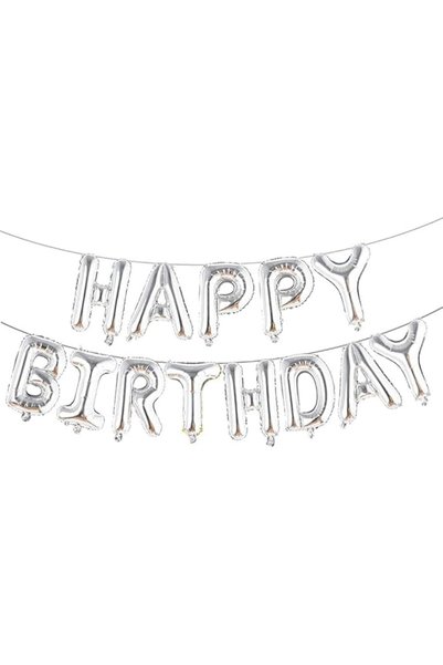 GENERAL Happy Birthday Balloon Banner, Foil Balloon Banner for Birthday Party...