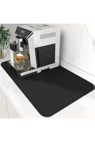 TRASSLE Super Absorbent Dish Drying Mat - Coffee Bar Accessories for Maker, M...