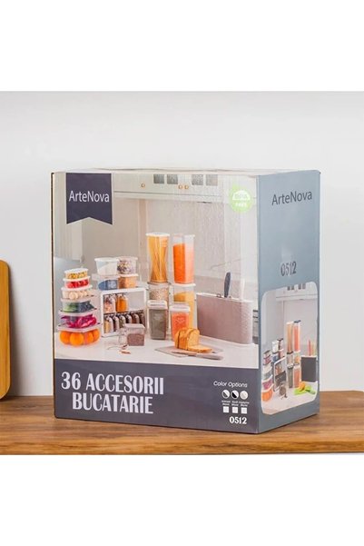 Generic Brand Set complet de recipiente, 36 articole pentru bucatarie