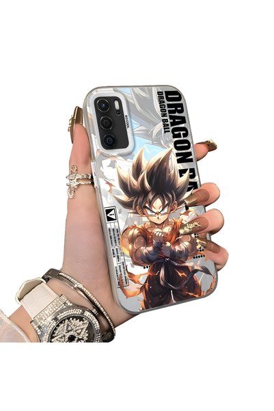Hontinga OPPO A55 5G-Compatible Silicone Hard-Edge Back Case with Dragon Ball...