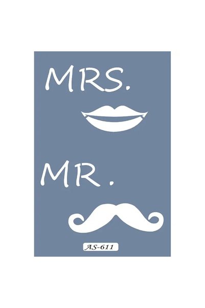 Cadence Boya AS611 "Mr & Mrs" Printed A4 Stencil
