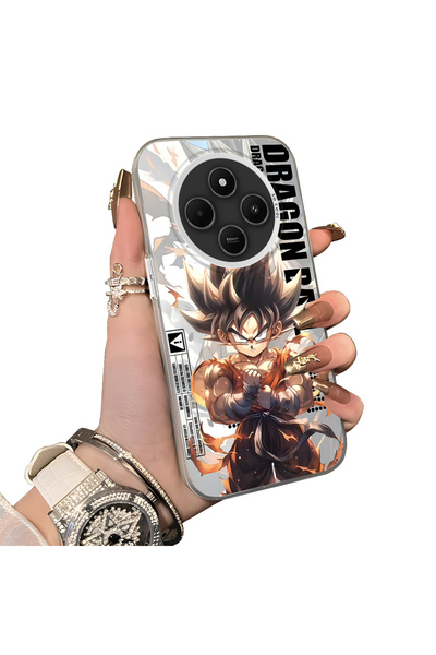 Hontinga Redmi 14C 4G-Compatible Silicone Hard-Edge Back Case with Dragon Bal...