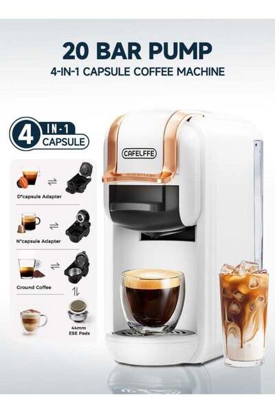 Cafelffe Espresso Coffee Machine 19Bar Hot Cold Coffee Maker For D Series Lar...