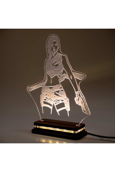 Generic Brand Φωτιστικό LED "Tomb Raider - Lara Croft" W00822 Λευκό