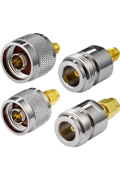 Generic RP-SMA to N-Type Adapter RP-SMA Antenna Adapter 4 kit for Outdoor Ant...