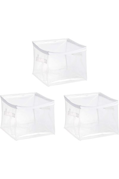 Generic Clear Zippered Organizers, 3-Pack