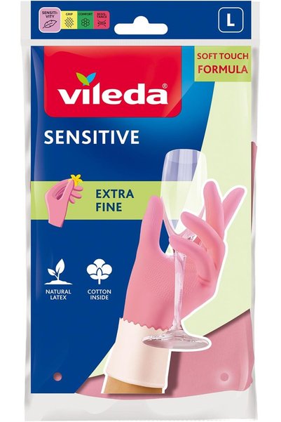 Generic قفازات حساسة، كبيرة، وردية