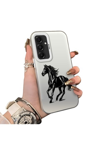 Hontinga Samsung Galaxy A16 Compatible Silicone Hard-Edge Back Case with Patt...
