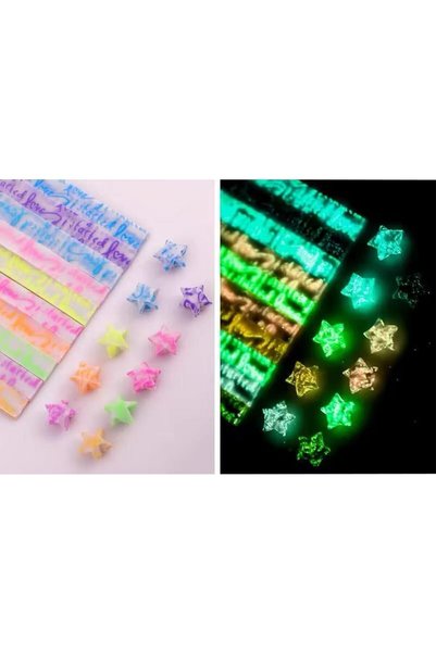 Generic 420 Pcs Origami Star Paper, Glow in the Dark Paper Strips , DIY Lucky...